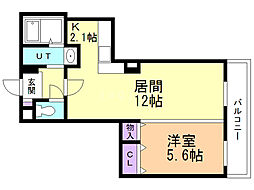 間取図画像 1LDK