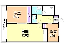 間取図画像 2LDK