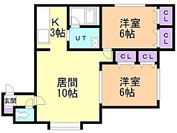 間取図画像 2LDK