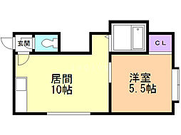 プレシディオ 1LDKの間取図画像