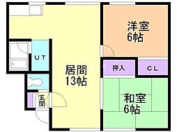 間取図画像 2LDK