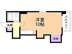 103松井ビル ワンルームの間取図画像