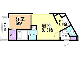 AZUL4 1LDKの間取図画像