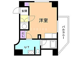 リオビスタ ワンルームの間取図画像
