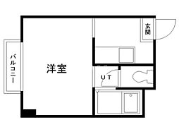 ドリームイン美園 1Kの間取図画像