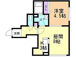 ROYALHYATT 1LDKの間取図画像