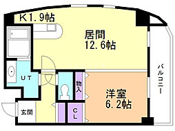 エクセレント平岸 1LDKの間取図画像