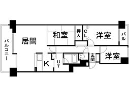 リーベンデール月寒中央 3LDKの間取図画像