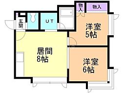 ベストホーム澄川 2DKの間取図画像