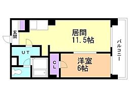 CASA:BGV 1LDKの間取図画像