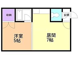 ヴィンテージスタイル310 1DKの間取図画像