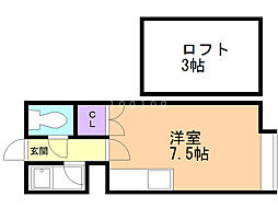 レスポアール文京台 ワンルームの間取図画像