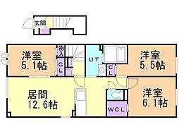間取図画像 3LDK