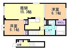 間取図画像 2LDK