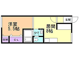ガルテンラウベ 2階/202