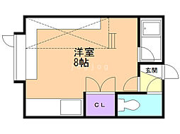 文京台ロイヤルハイツ ワンルームの間取図画像