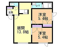 間取図画像 2LDK