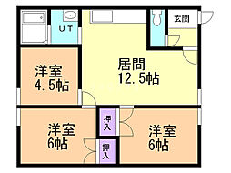 間取図画像 3LDK