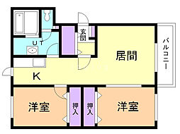 間取図画像 2LDK