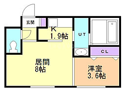 間取図画像 1LDK