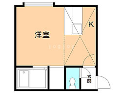 シンフォニー ワンルームの間取図画像