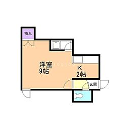 エトワール文京台 ワンルームの間取図画像