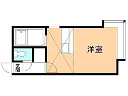 グリーンコートBM ワンルームの間取図画像