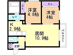 meijeekan(メイジーカン) 2LDKの間取図画像