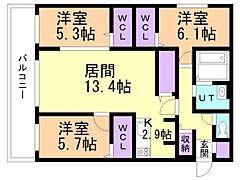 物件の間取り