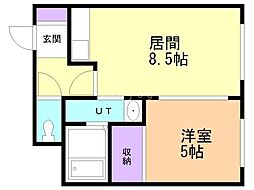 ビックモロ 1LDKの間取図画像