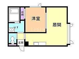 フォレスタ南町公園 1LDKの間取図画像