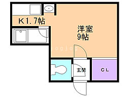 トークフラット文京台 1Kの間取図画像