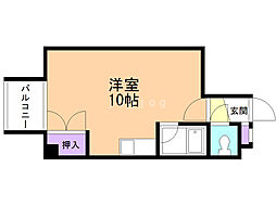 パークヒルズ文京台 ワンルームの間取図画像