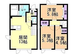 コンフォールC 3LDKの間取図画像