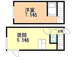 メゾン文京台 1LDKの間取図画像