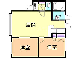 ニュー508ハウス 2LDKの間取図画像