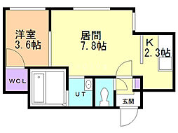 KENTCollection1 1LDKの間取図画像