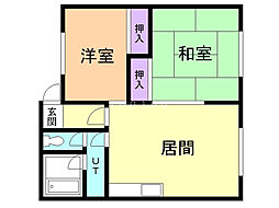 ファミリー2 2LDKの間取図画像