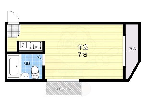 ブルーリバー旭 ｜大阪府大阪市旭区中宮５丁目(賃貸マンション1R・1階・16.51㎡)の写真 その2