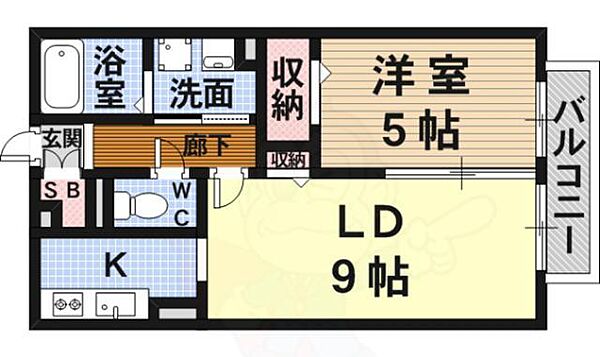 カーサ フェリーチェ ｜兵庫県尼崎市西難波町２丁目(賃貸アパート1LDK・1階・41.29㎡)の写真 その2