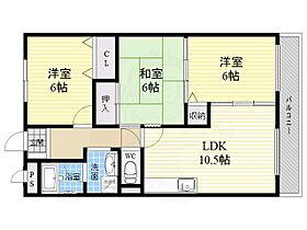 フローリーハイツ2  ｜ 兵庫県尼崎市東七松町１丁目1番25号（賃貸マンション3LDK・3階・67.00㎡） その2