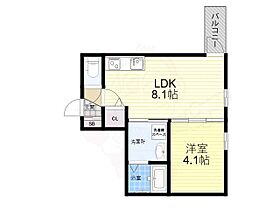 兵庫県尼崎市東七松町１丁目（賃貸アパート1LDK・3階・28.42㎡） その2