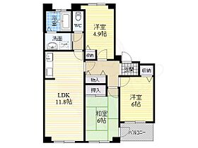 プラザ武庫川  ｜ 兵庫県尼崎市元浜町２丁目87番（賃貸マンション3LDK・2階・65.92㎡） その2