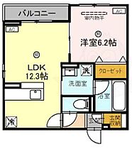 パレスリバティ  ｜ 兵庫県尼崎市南武庫之荘４丁目15番（賃貸アパート1LDK・3階・43.89㎡） その2