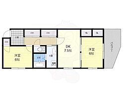 第95プロスパービル 2DKの間取図画像