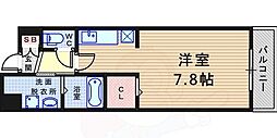 ル・オール2 1Kの間取図画像
