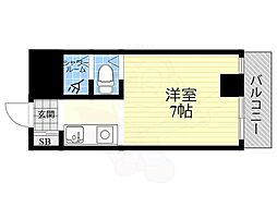 アベニュー立花 ワンルームの間取図画像