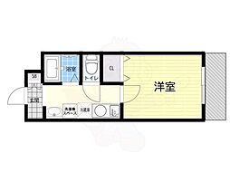 マンジュリー 1Kの間取図画像