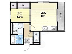 プレジール東難波 2階/-