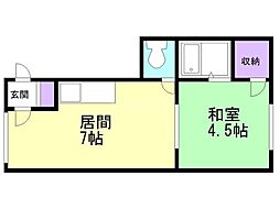 間取図画像 1DK